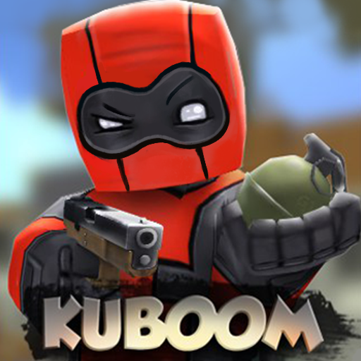 Le logo Kuboom 3d Fps Shooter Icône de signe.