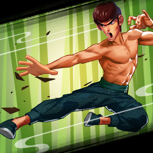 ロゴ Kung Fu Attack Final Fight 記号アイコン。