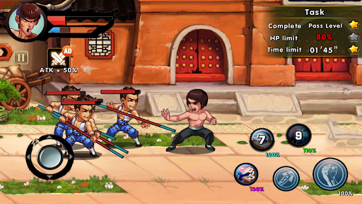 Image 1Kung Fu Attack Final Fight Icône de signe.