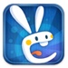 ロゴ Kungfu Rabbit 記号アイコン。