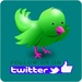 Le logo Largest Twitter Accounts Icône de signe.