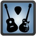 Le logo Learn Guitar Icône de signe.
