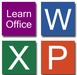 Le logo Learn Ms Office Icône de signe.