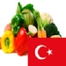 ロゴ Learn Vegetables In Turkish 記号アイコン。