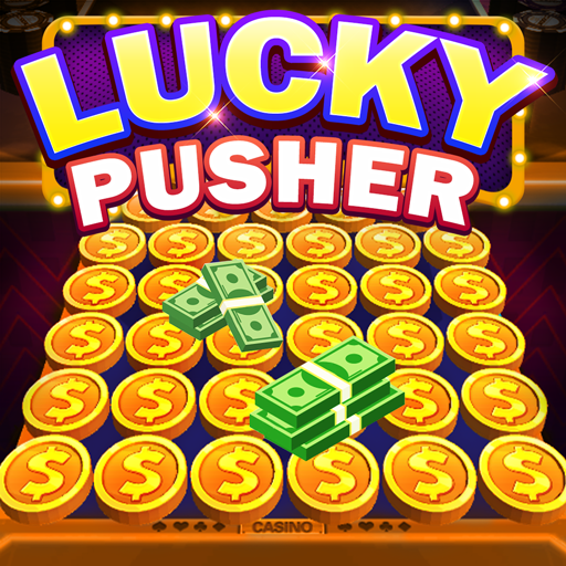 Logo Lucky Cash Pusher Coin Games Icon