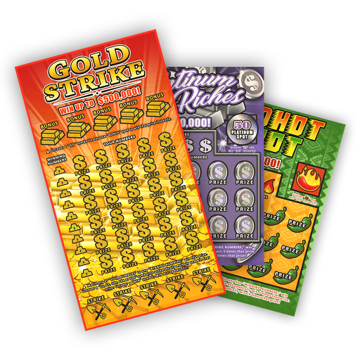 Logotipo Lucky Lottery Scratchers Icono de signo