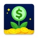 Le logo Lucky Money Feel Great And Make It Rain Icône de signe.