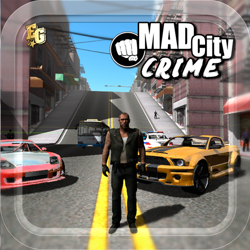 ロゴ Mad City Crime Stories 1 記号アイコン。
