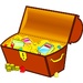 Logotipo Magical Treasure Box Icono de signo