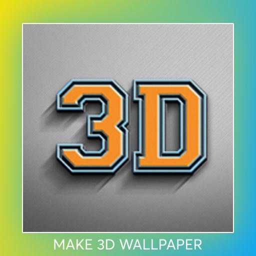 ロゴ make-3d-wallpaper 記号アイコン。