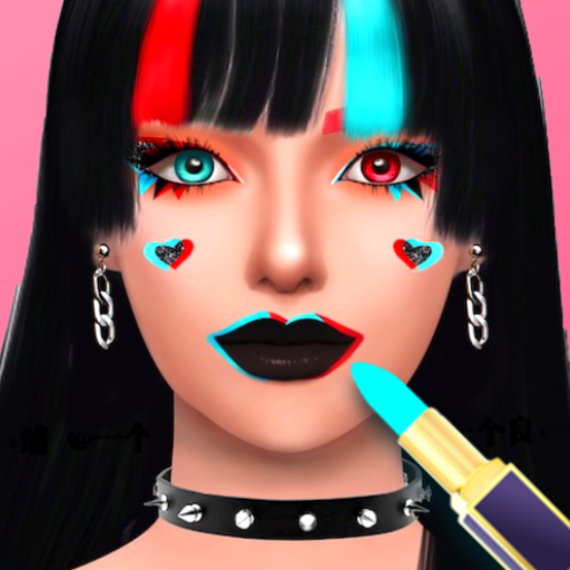 ロゴ Makeup Artist: Makeup Games, Fashion Stylist 記号アイコン。