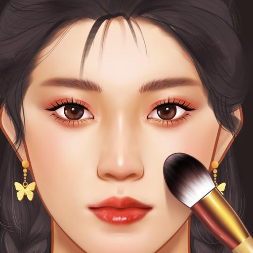 商标 Makeup Master Beauty Salon 签名图标。