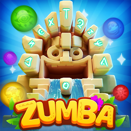 Le logo Marble Blast Zumba Puzzle Game Icône de signe.