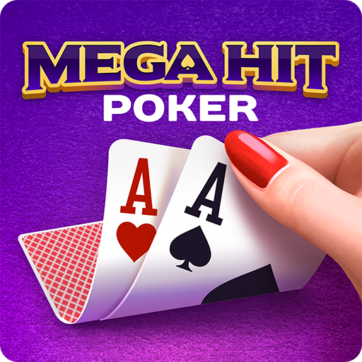 Le logo Mega Hit Poker Texas Holdem Icône de signe.