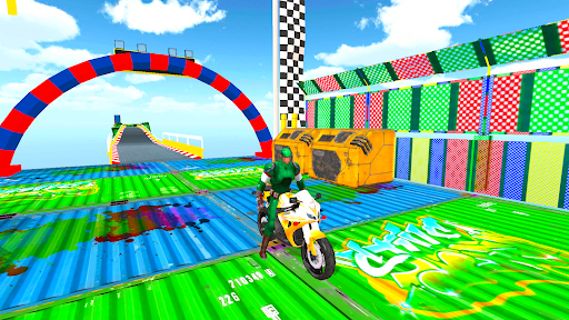 画像 0Mega Ramp Bike Stunt Game 3d 記号アイコン。