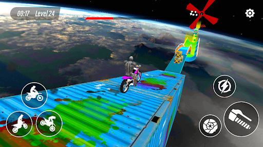 Image 1Mega Ramp Bike Stunt Game 3d Icône de signe.