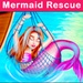 Le logo Mermaid Rescue Love Story Icône de signe.