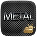 Le logo Metal Style Go Weather Ex Icône de signe.