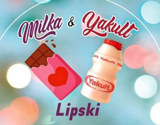 商标 Milka Yakult Lipski 签名图标。
