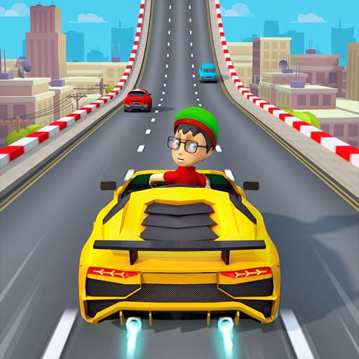 Le logo Mini Car Racing Offline Games Icône de signe.