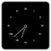 Le logo Minimalistic Clock Wallpaper Icône de signe.