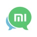 Le logo Mitalk Messenger Icône de signe.