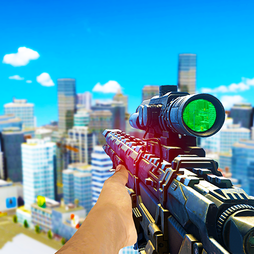 Logo Modern City Sniper Fps Games Icon