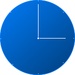 Le logo Modern Clock For Android 7 Icône de signe.
