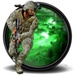Le logo Modern Warfare Guns Icône de signe.