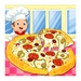 ロゴ Mojo Pizza Maker 記号アイコン。