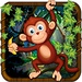 ロゴ Monkey Adventures Run 記号アイコン。