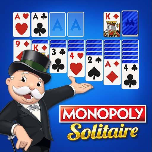 Le logo Monopoly Solitaire Card Game Icône de signe.