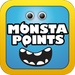 Le logo Monsta Points Icône de signe.