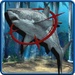 ロゴ Monster Shark Hunter 記号アイコン。