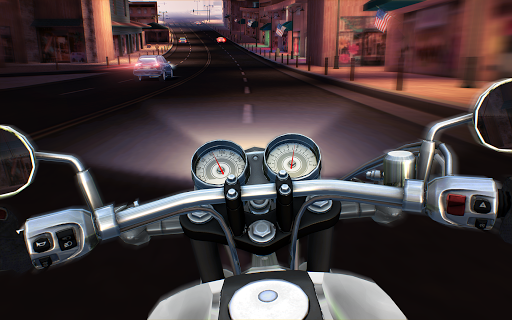 immagine 4Moto Rider Usa Highway Traffic Icona del segno.