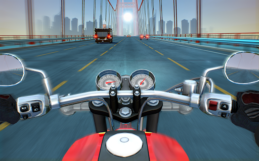 Image 5Moto Rider Usa Highway Traffic Icône de signe.