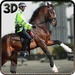 Le logo Mounted Police Horse Rider Icône de signe.