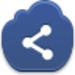 Le logo Mp3 Share To Facebook Icône de signe.