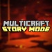 Le logo Multicraft Block Story Mode Icône de signe.