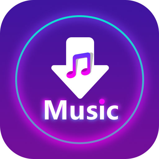 Le logo Music Downloader&Mp3 Download Icône de signe.