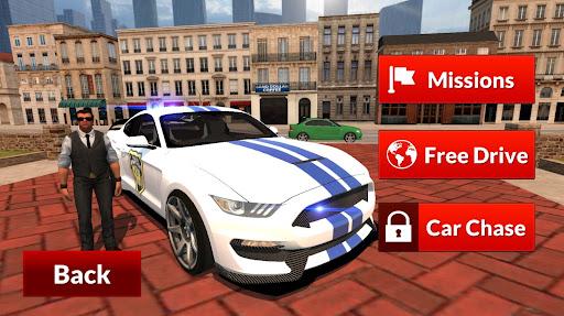Image 2Mustang Police Car Driving Game 2021 Icône de signe.