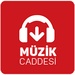 Le logo Muzik Caddesi Muzik Indirme Program Icône de signe.