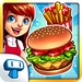ロゴ My Burger Shop 記号アイコン。