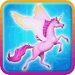 Le logo My Little Pegasus Runner Icône de signe.