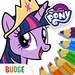 Le logo My Little Pony Color By Magic Icône de signe.