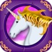 Le logo My Little Unicorn Runner 3d Icône de signe.