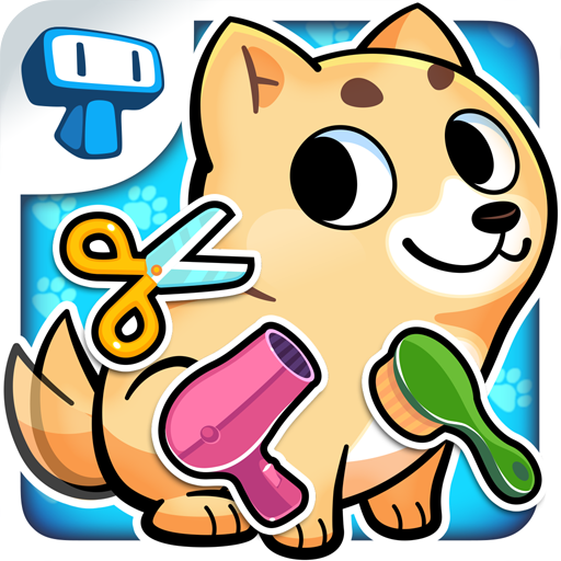 ロゴ My Virtual Pet Shop: Animais 記号アイコン。