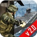 Le logo Navy Gunship Sniper 3d Icône de signe.