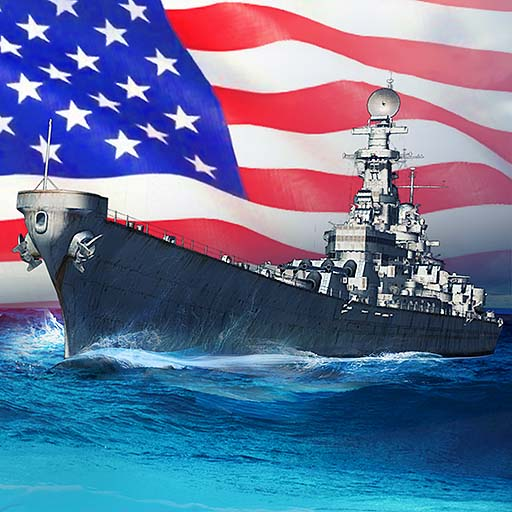 Le logo Navy War Battleship Games Icône de signe.