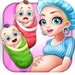 商标 Newborn Twins Baby Care 签名图标。